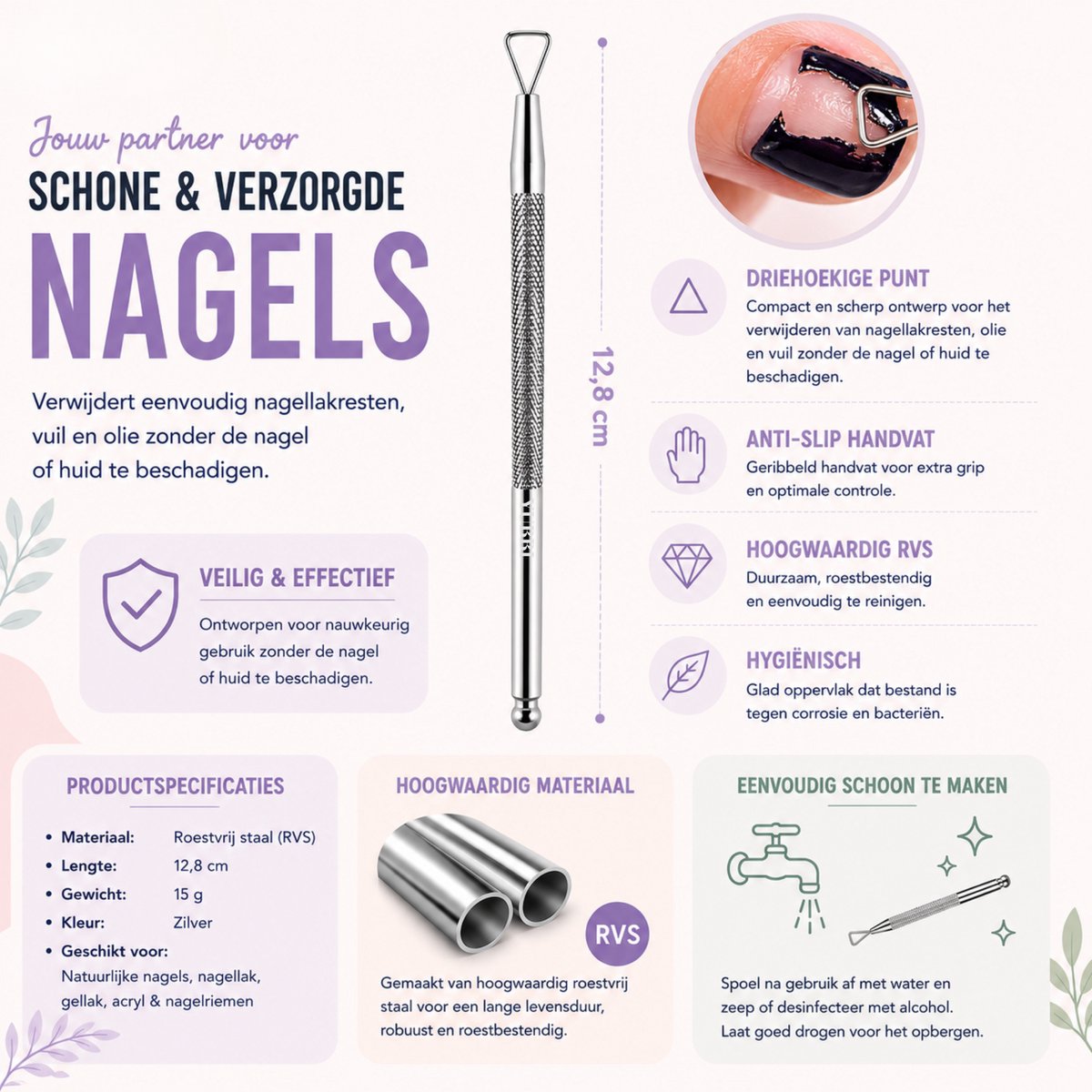 Soak Off Gellak Verwijder Tool 4 Stuks