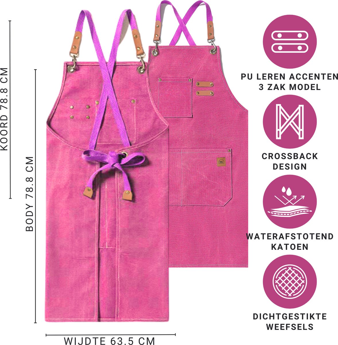 Werkschort Roze