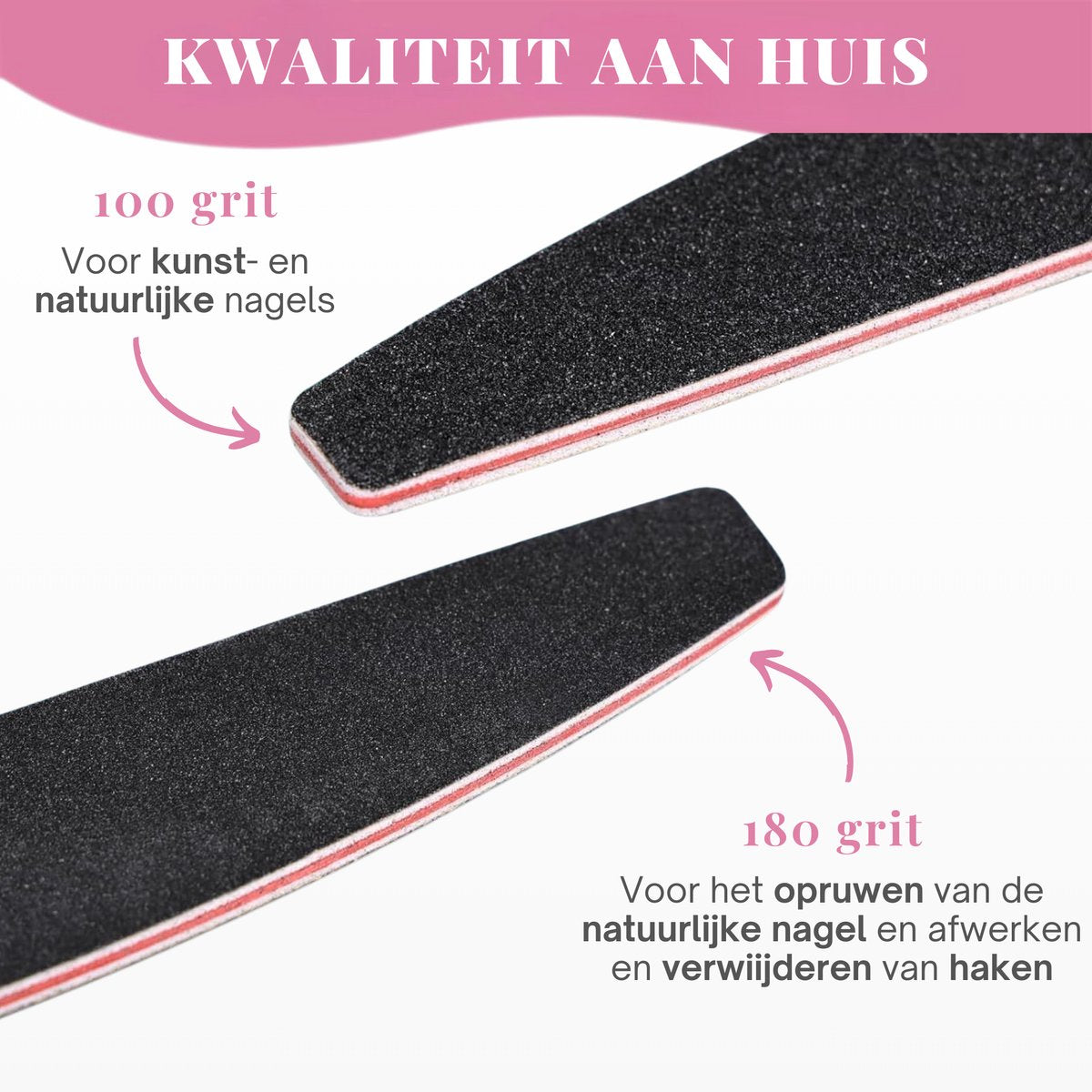 Zebra Nagelvijl Zwart Maan 20 Stuks