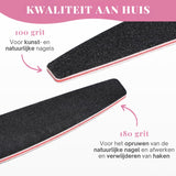 Zebra Nagelvijl Zwart Maan 20 Stuks