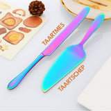 Taartmes en Taartschep Set Rainbow