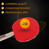 Pro 150ballen Tafeltennisballen 3 Star Oranje