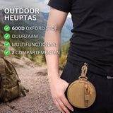 Heuptas met Karbijnhaak 2 Stuks Bruin