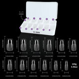 YUBBI Soft Gel Tips Medium Square 550 Stuks