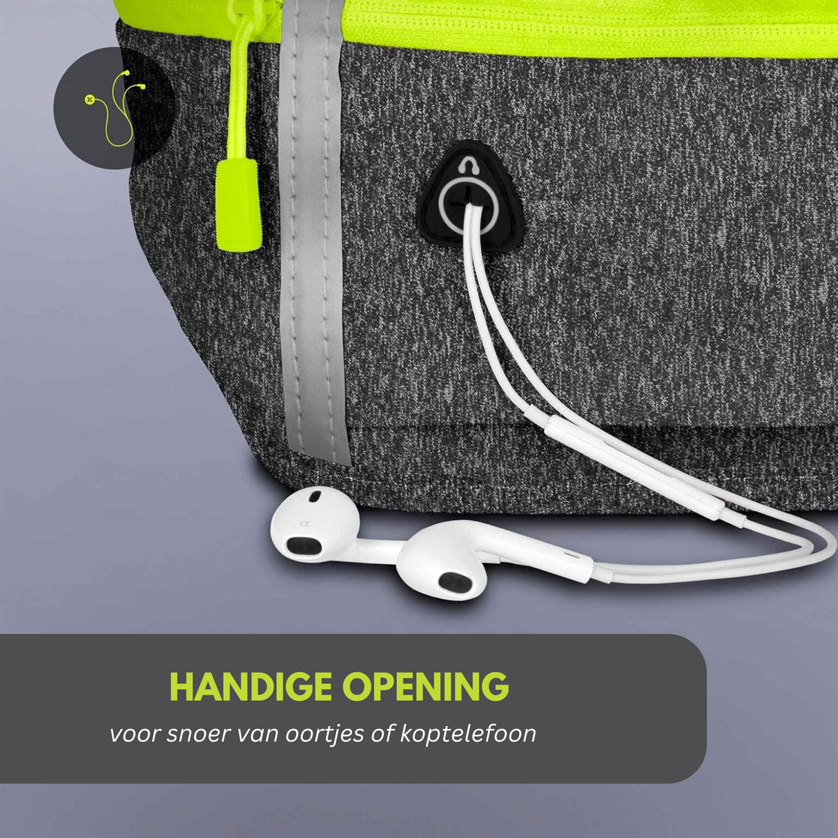 Running belt 60 tot 116 cm Grijs