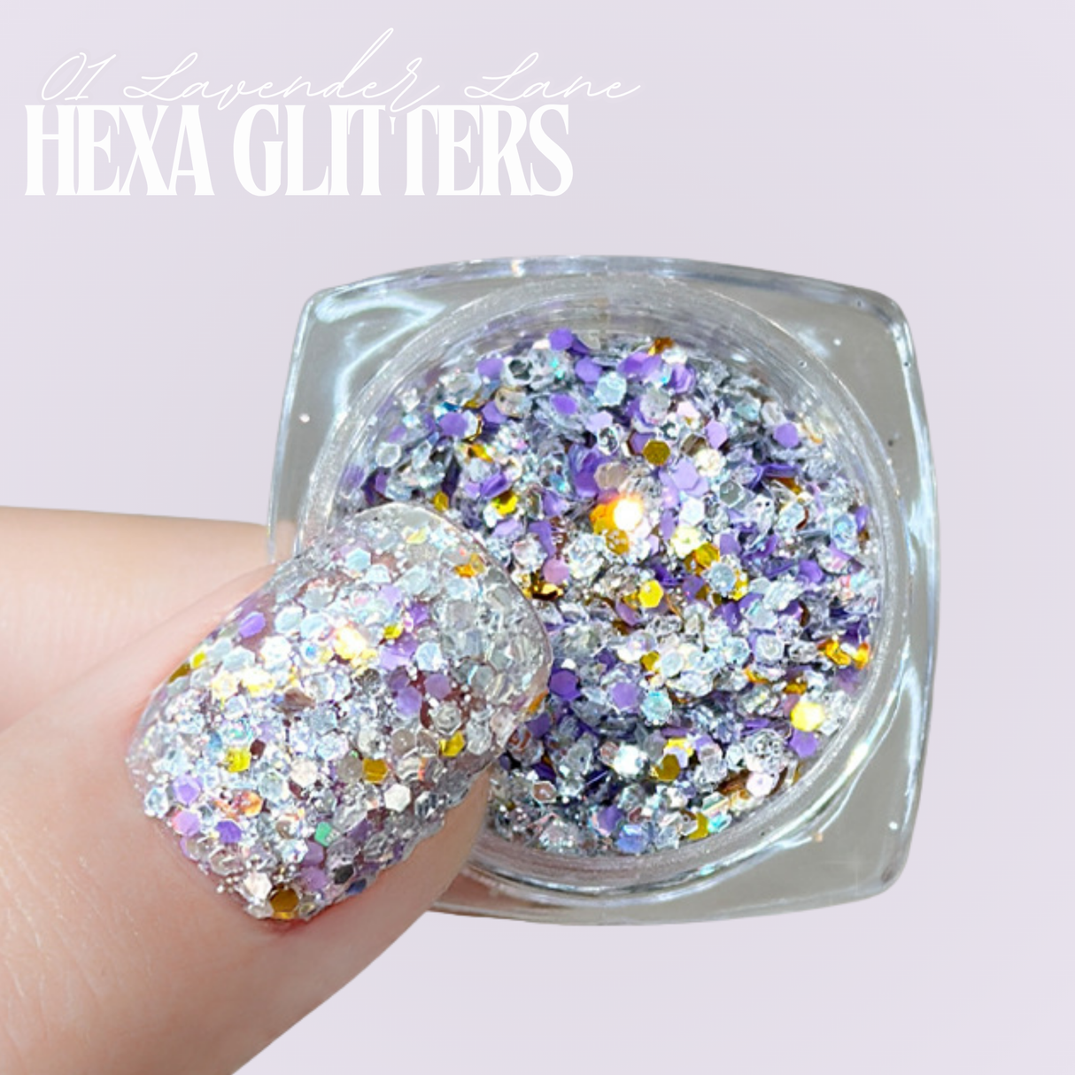 Hexa Glitter Set 12 Stuks