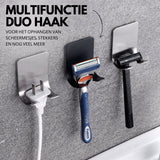 RVS Duo Wandhaak 8 Stuks Zilver