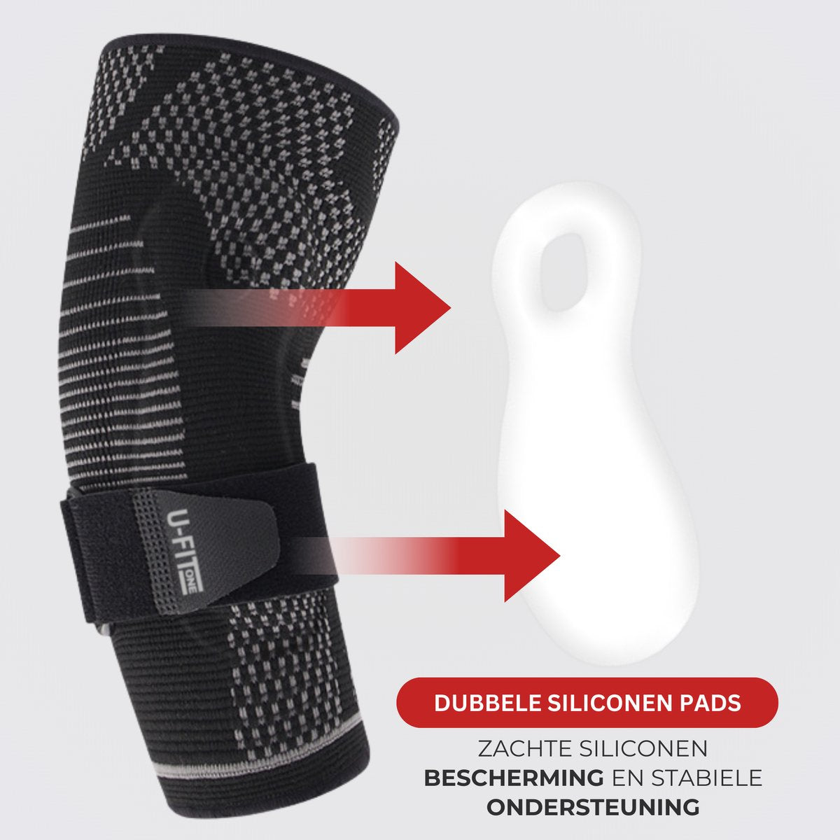 Elleboog Brace met Band 1 Stuk Zwart