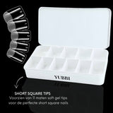 YUBBI Soft Gel Tips Short Square 550 Stuks