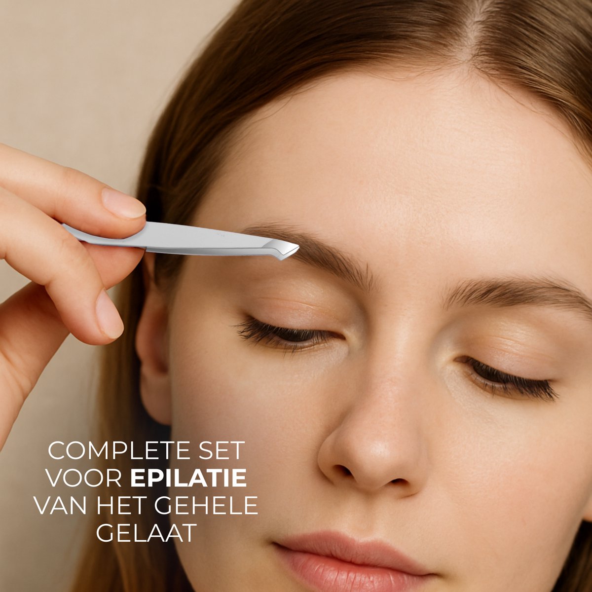 Epileer Pincet Zilver Set