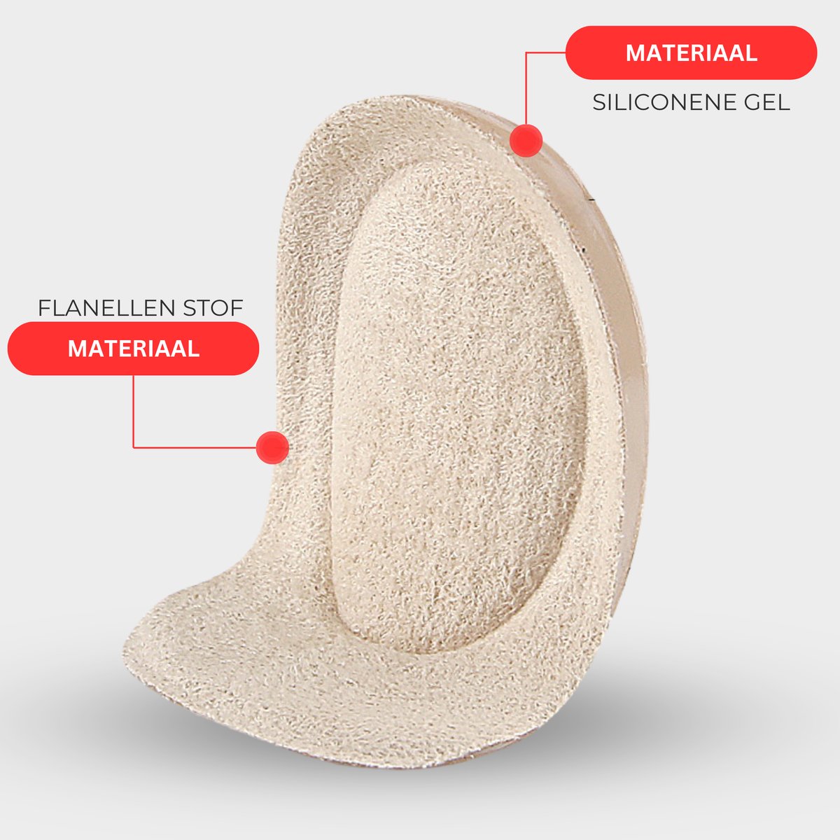 Inlegzolen 6 Stuk Beige