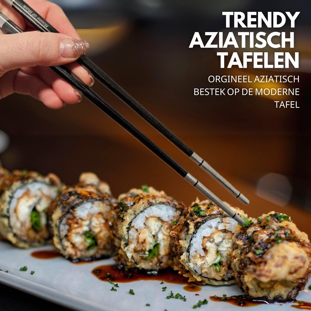 Chopstick Set Lux Zwart