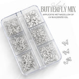 Nagel 3D Vlinder Glitter Set