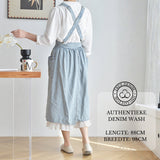 Licht Denim 'Ruffle' Keukenschort