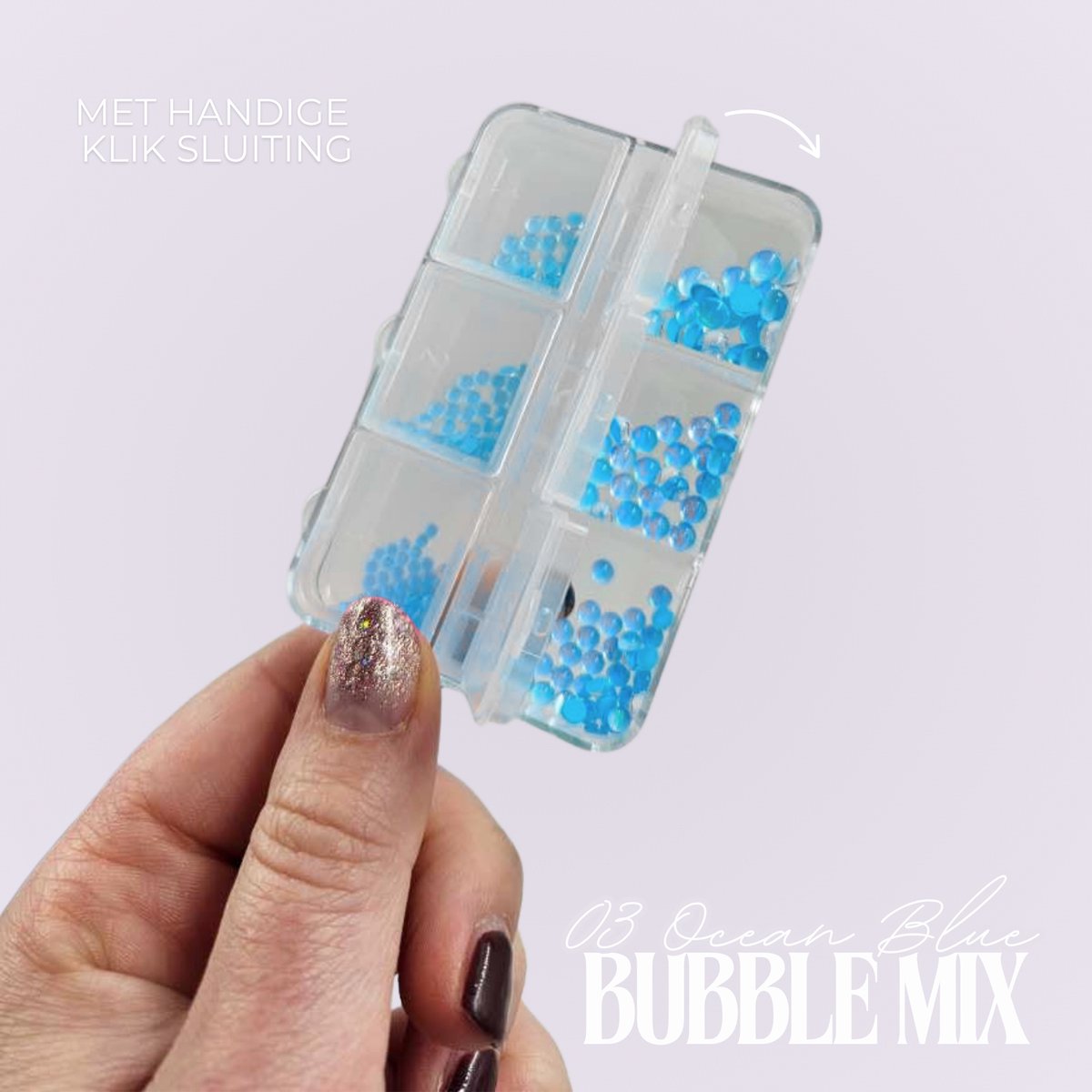 Nagel Glitter Art 2 Set Nr. 03 Ocean Blue