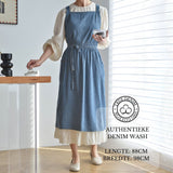 Denim 'Ruffle' Keukenschort