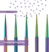 5 delige Nail Art Dotting Tool Set Rainbow