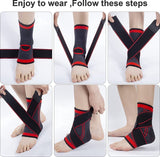 Enkelbrace Rood 1 Stuk