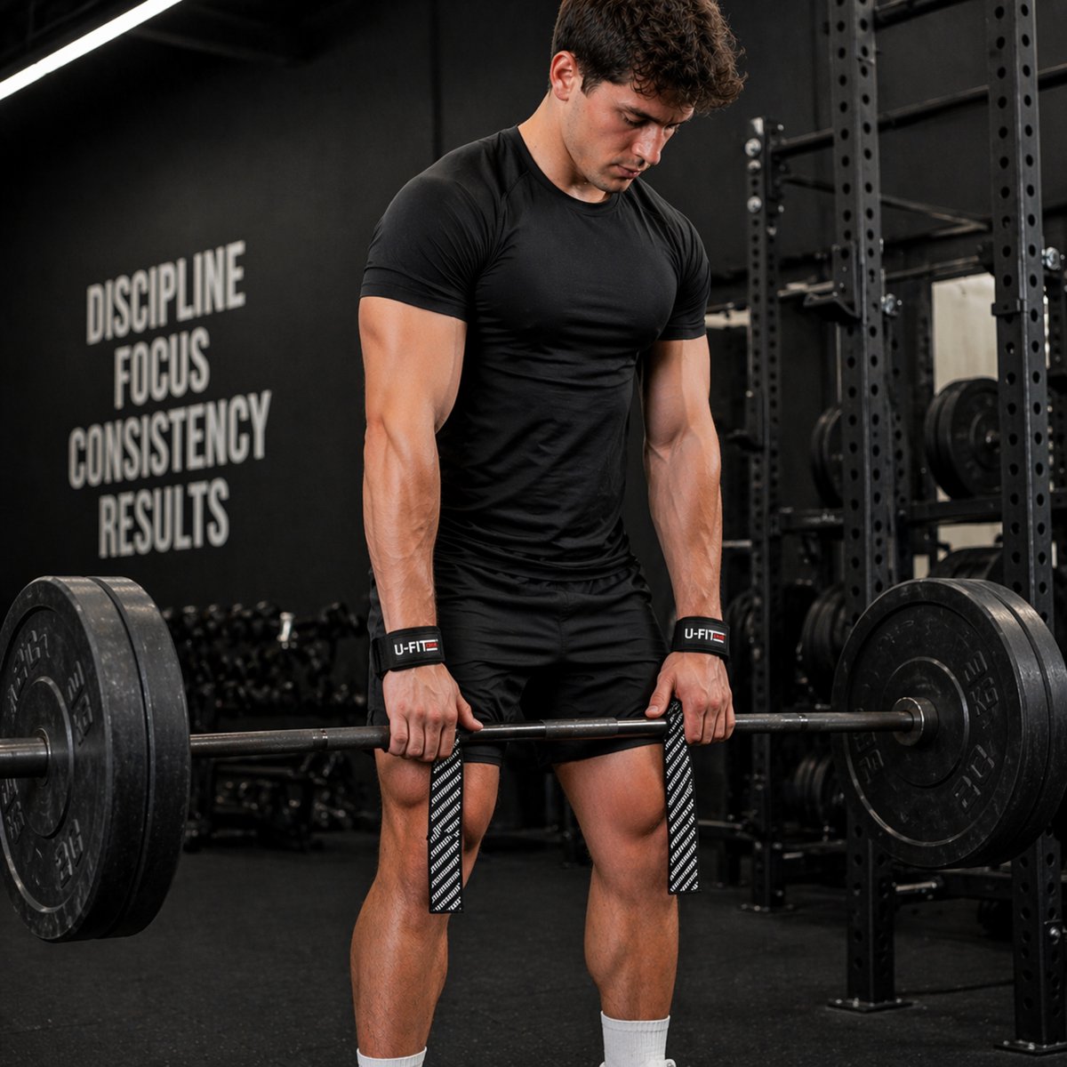 3 in 1 Lifting Straps Zwart