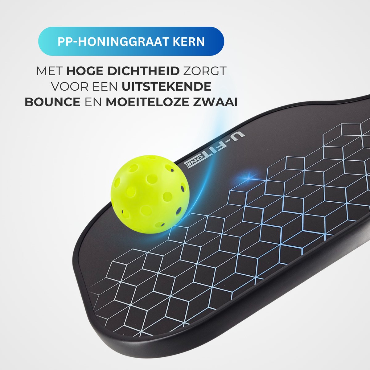 Pickleball Set met Ballen Blauw