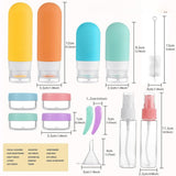 Luxe Siliconen Reisflesjes Set Pastel
