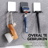 RVS Duo Wandhaak 8 Stuks Zilver