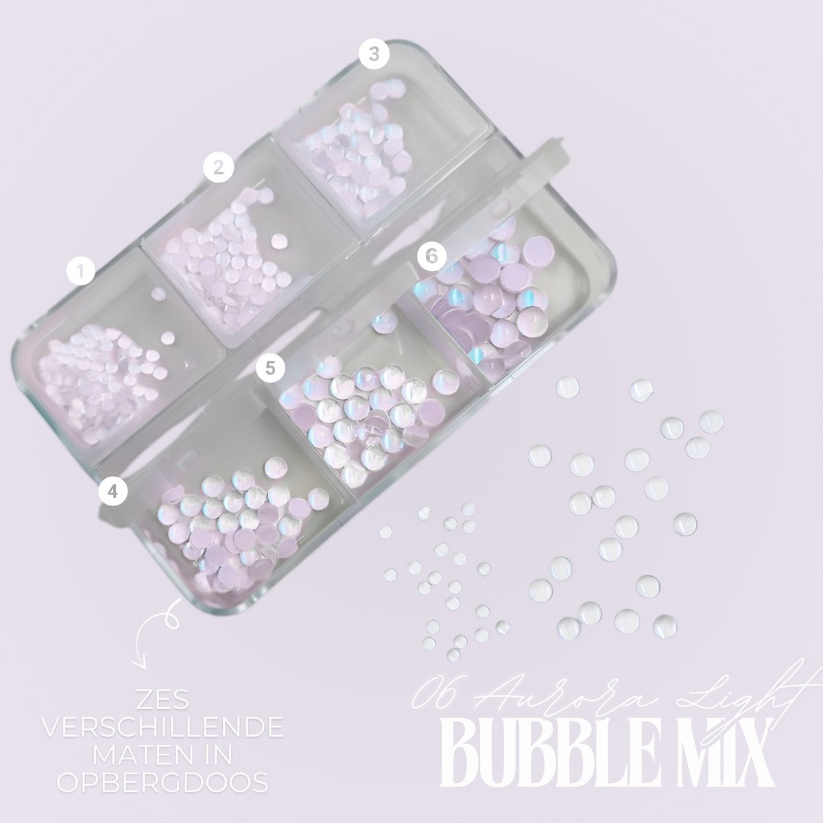 Nagel Glitter Art 2 Set Nr. 06 Aurora Light