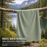 Sneldrogende Microvezel Handdoek Set Groen