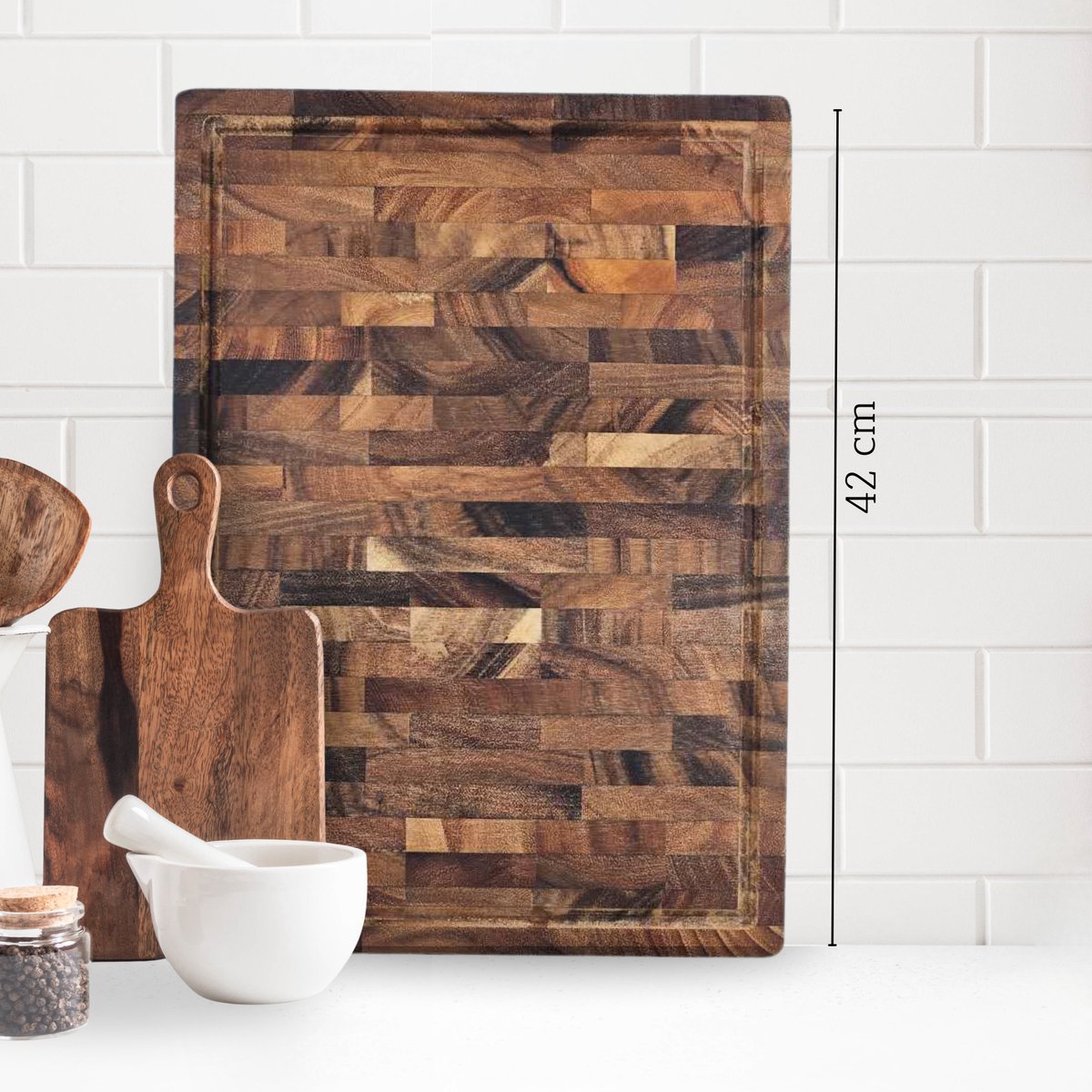 Walnoot Houten Snijplank Groot 42x30x2.5cm