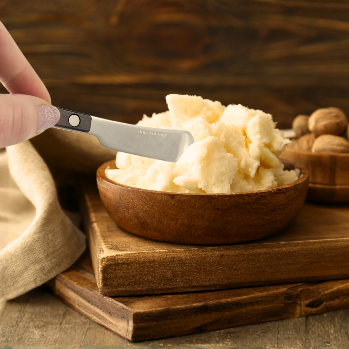 Smeermesjes 6 Stuks Walnut