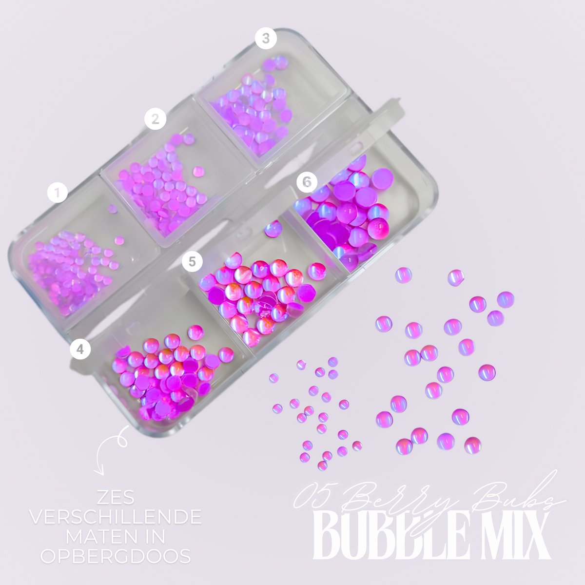 Nagel Glitter Art 2 Set Nr. 05 Berry Bubs