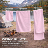 Sneldrogende Microvezel Handdoek Set Roze