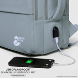 Laptop Rugzak USB 17inch 30L Licht Blauw