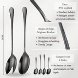 Opscheplepel Zwart Mix Set