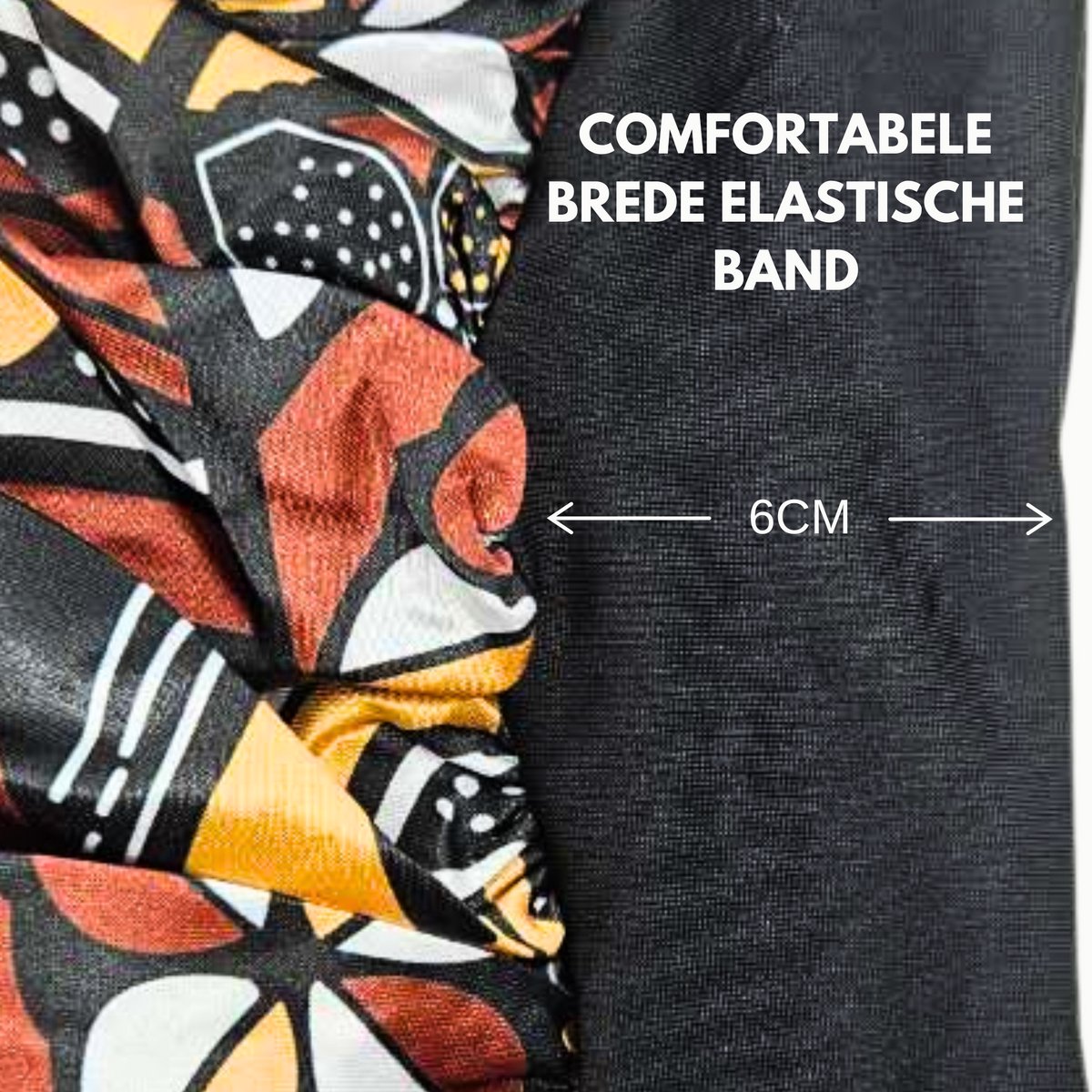 Bonnet XL Slaapmuts Zwart Rood