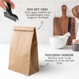 Vershoudclips Zwart 56mm 8 Stuks