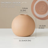 Keramieke Vazen Set Klein 4 Stuk Bruin