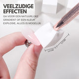 Gradient Ombre Nail Art Sponzen 500 Stuks Meerkleurig