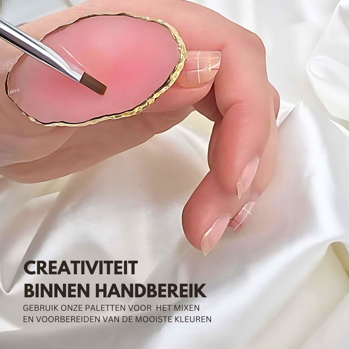 Mixing Palette en Ring Set Roze