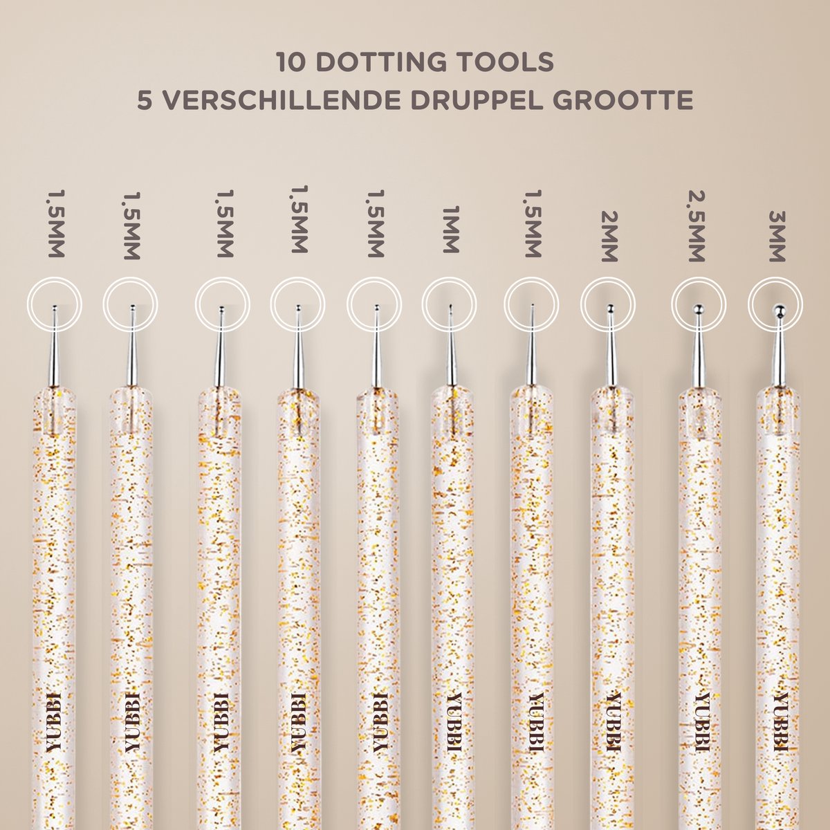 12 delige Nail Art Penselen Set
