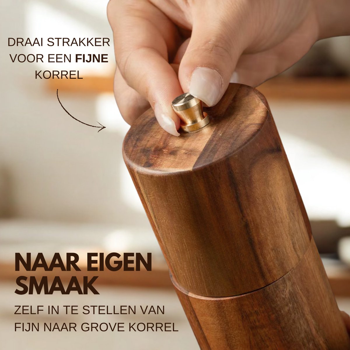 Peper- en Zoutmolen Gold Plate Cylinder