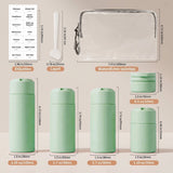 Reisflesjes met Etui Groen
