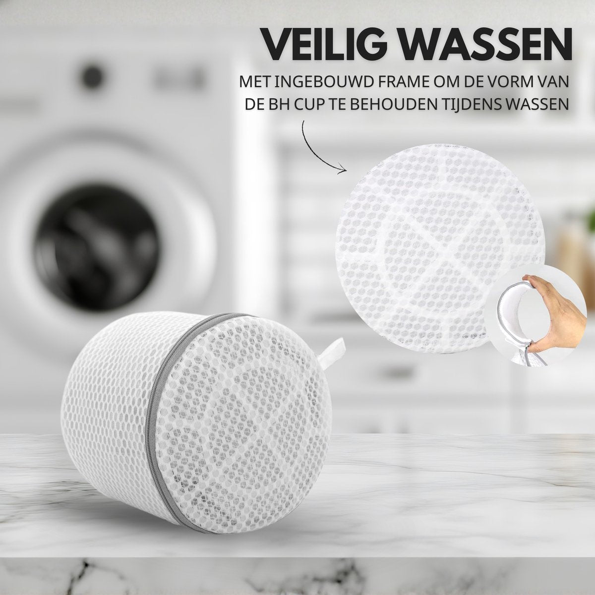 Waszakken set van 7 Wit