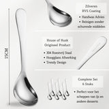 Korte IJslepels 15cm Zilver