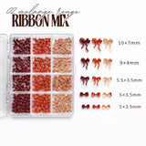 Nagel 3D Strikjes Glitter Set