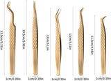 Wimperextension Pincet Set Goud