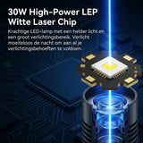 Zaklamp 5800Lumen 5000mAh Zilver