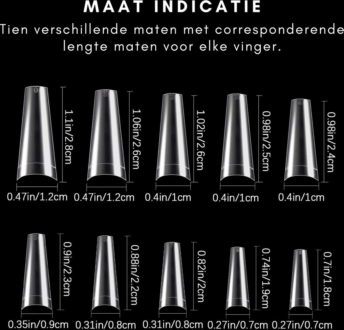 Transparante Nagel Tips 500 stuks