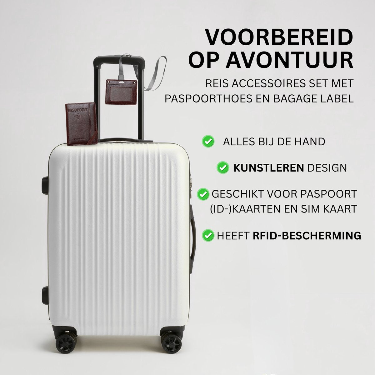 Paspoort Hoesje met Kaarthouder Bruin