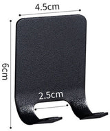 RVS Duo Wandhaak 8 Stuks Zwart